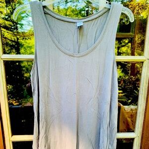 Old Navy Luxe grey sleeveless tank top loose fit soft shirt